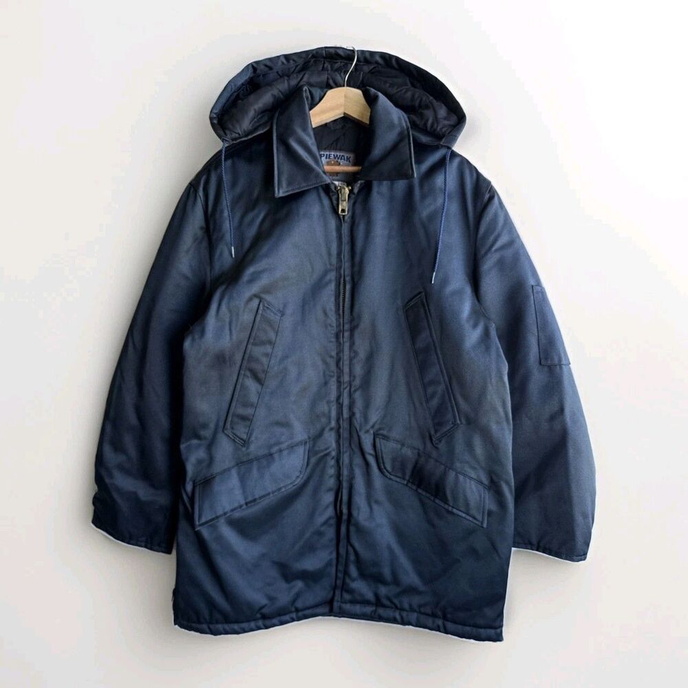 Vintage Spiewak Golden Fleece Jacket Titan Cloth Blue Parka Coat Men's 42 USA